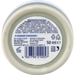 Balea Deo Cream Sensitive, 50ml - Backside