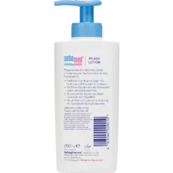 Sebamed Baby & Child Care Lotion back label ingredients and directions