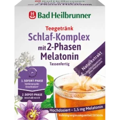 Bad Heilbrunner Sleep Complex Tea with 2-Phase Melatonin, 10 Sachets
