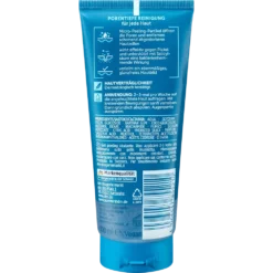 Balea MEN Hydro 3-in-1 Peeling Gel back label with ingredients and instructions