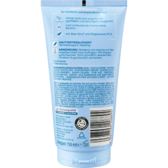 Balea Men Sensitive Wash Gel, 150 ml Balea MEN Wash gel Sensitive back label with ingredients and usage instructions