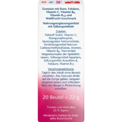 Doppelherz activ Iron-Femin DIRECT 20 sachets box side