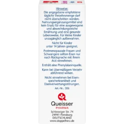 Doppelherz activ Iron-Femin DIRECT 20 sachets box side