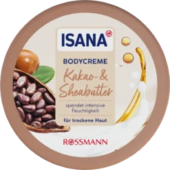 Isana Body Cream Shea & Cocoa, 500ml Top View