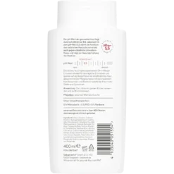 Sebamed Bodylotion back label with ingredients list and usage instructions