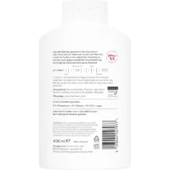 Sebamed Dead Sea Salt product back label with ingredients and instructions