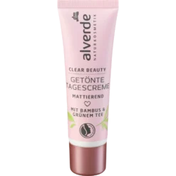 alverde Clear Beauty Tinted Day Cream – 30 ml – color-adapting BB cream