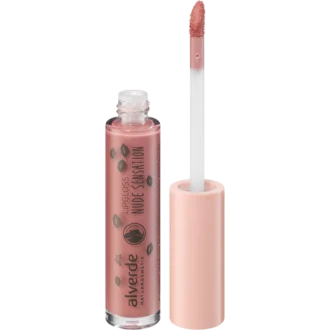 Alverde Lipgloss Nude Sensation 40 – 5 ml – subtle nude gloss with natural oils