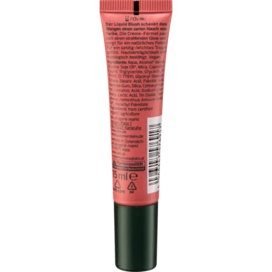 Alverde Liquid Blush 30 Dusty Rose, 15 ml Alverde Liquid Blush 30 Dusty Rose - Backside