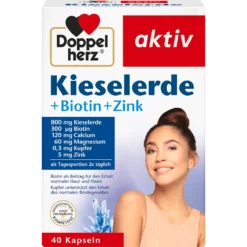 Doppelherz Silica + Biotin + Zinc, 40 Tablets, Front
