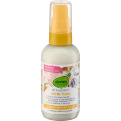 alverde Nutri Care Hair Serum front packaging natural leave-in care