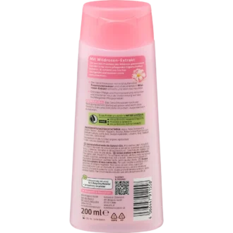 Alverde Wildrose Toner ingredients label back