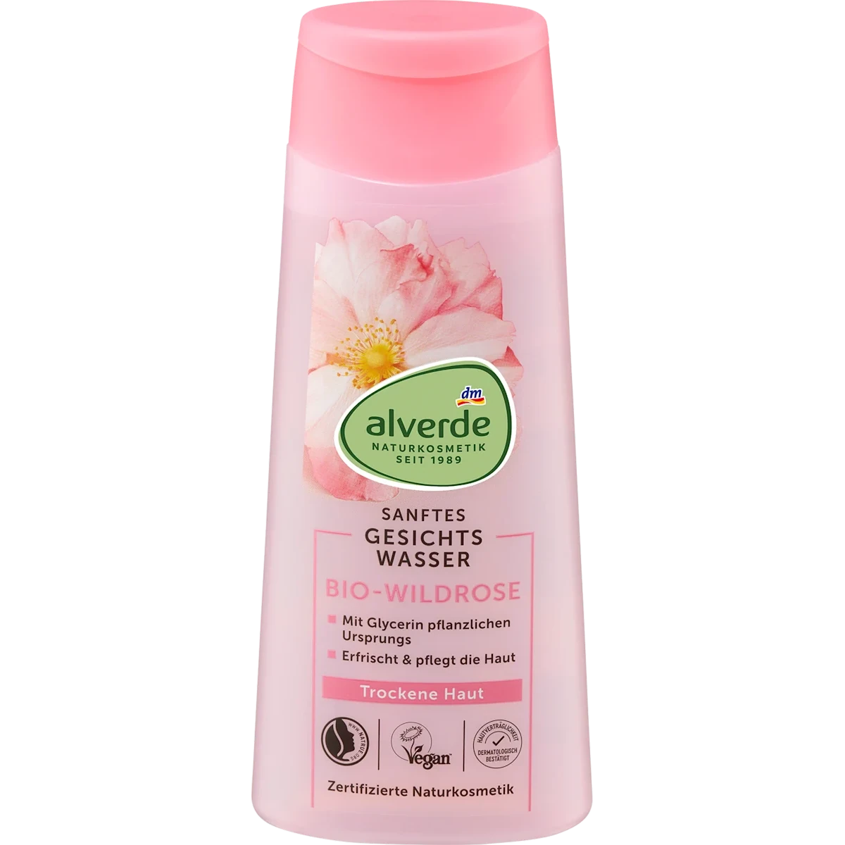Alverde Wild Rose Facial Toner, 200ml Alverde Wildrose Toner facial toner bottle front