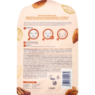 Balea Sheet Mask Cinnamon Bun ingredients and usage instructions