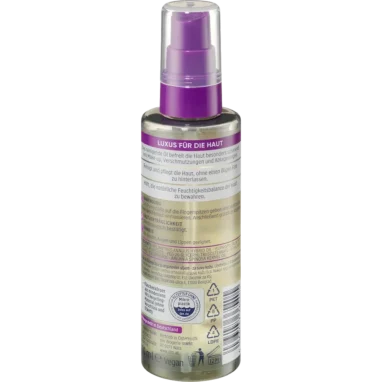 Balea Cleansing Oil with Argan Oil, 100ml Clean ingredient list of Balea Cleansing Oil showing Argan and Sunflower oil