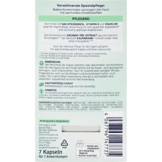 Key ingredients of Balea concentrate: Green Tea Extract and Squalane