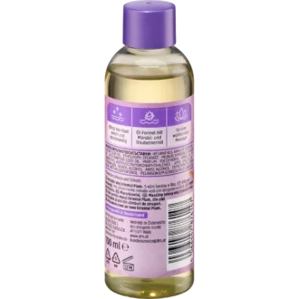 Balea Massage Oil Oriental Plum ingredients and usage instructions