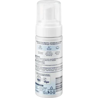 Balea Med Ultra Sensitive Cleansing Foam, 150ml Ingredient list of Balea Med Cleansing Foam showing Panthenol and Allantoin