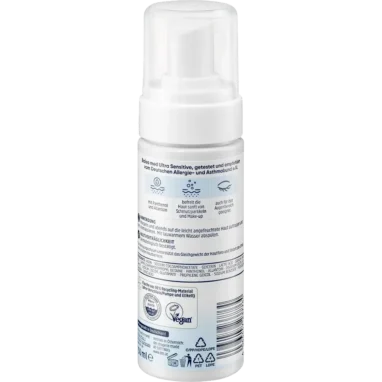 Ingredient list of Balea Med Cleansing Foam showing Panthenol and Allantoin