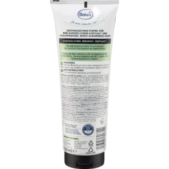 Balea Professional Sensitive Scalp Shampoo back label ingredients and instructions