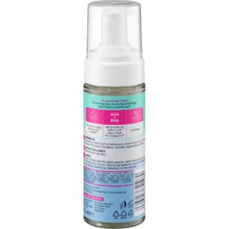 Balea Hautrein Anti-Blemish Cleansing Foam, 150 ml Ingredient list showing Niacinamide and Salicylic Acid