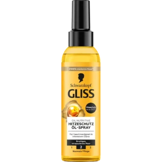 Schwarzkopf Gliss Heat Protection Spray, 150ml Schwarzkopf Gliss heat protection oil spray front