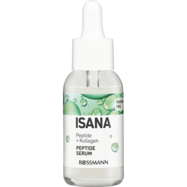 Isana Peptide Serum, 30ml Smoothing Peptide Serum with Acetyl Hexapeptide-8 for firm and youthful skin