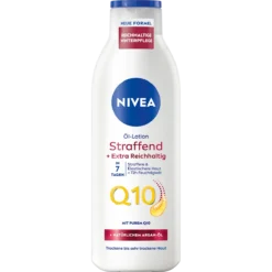 NIVEA Q10 Firming Body Oil Lotion - 250ml with Argan Oil and Vitamin C
