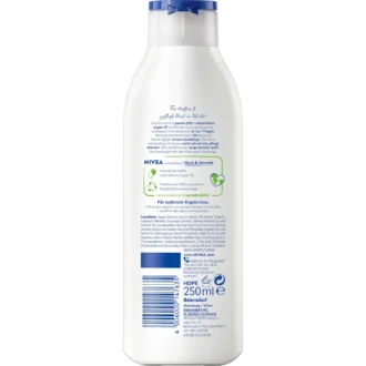 Full ingredients list for NIVEA Q10 Firming Body Oil Lotion with Argan Oil