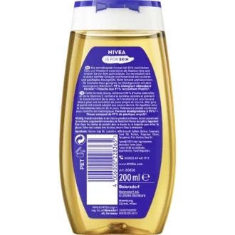 NIVEA Rich Nourishing Shower Oil | 55% Natural Oils 200 ml - Back