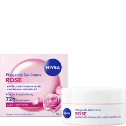 NIVEA Rose Gel Cream 50ml front view packaging