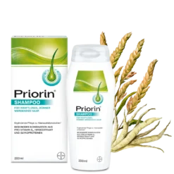 Priorin shampoo for thinning hair with pro-vitamin B5, millet extract and glycoproteins
