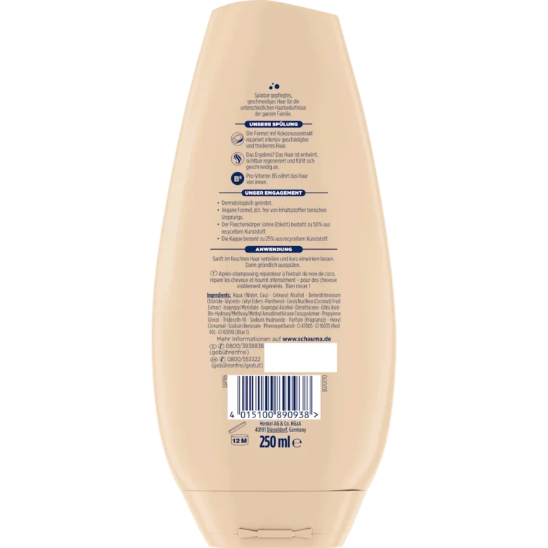 Schauma Repair Conditioner ingredients and packaging