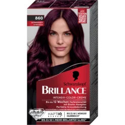 Schwarzkopf Brillance 860 Ultra Violet permanent hair dye box