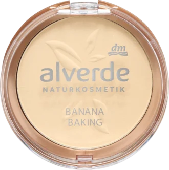 alverde NATURKOSMETIK Banana Baking Powder , vegan natural setting powder.