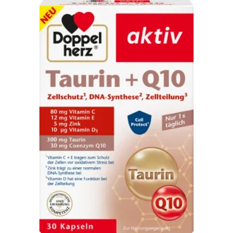 Doppelherz Taurin + Q10 30 capsules box
