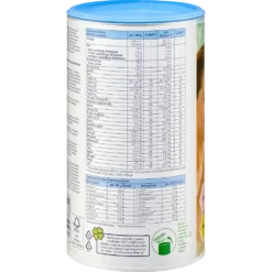 Mivolis Diet Shake Vitalkost Vanilla, 500g Back label of Mivolis Diet Shake Vanilla – nutrition facts and vitamin content