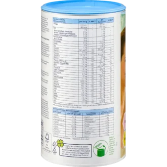 Mivolis Diet Shake Vitalkost Vanilla, 500g Back label of Mivolis Diet Shake Vanilla – nutrition facts and vitamin content