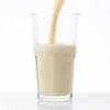 Creamy vanilla diet shake in glass – rich protein texture and smooth blend