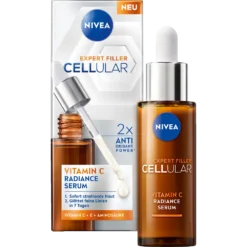 NIVEA Cellular Expert Filler Vitamin C Radiance Serum 30 ml bottle – front view