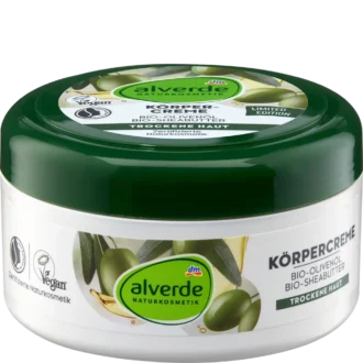 alverde Bodycream Olive oil & shea butter 300 ml front label
