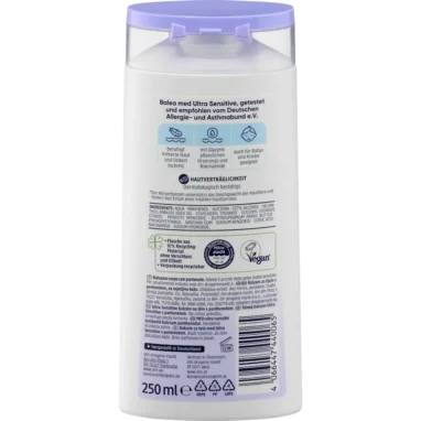 Ingredient list of Balea Med Body Balsam showing Niacinamide
