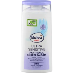 Balea MED Ultra Sensitive Panthenol Body Balm 250 ml with 5% panthenol for sensitive skin