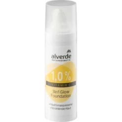 Alverde 3in1 Glow Foundation with 1 percent vitamin C and radiant finish