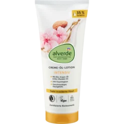 alverde NATURKOSMETIK Argan & Almond Cream-Oil Body Lotion 200 ml