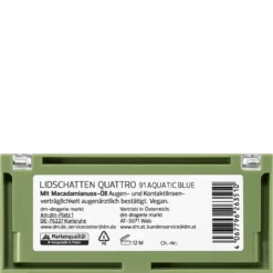 Alverde Eyeshadow Palette Quattro Aquatic Blue 91 - Bac