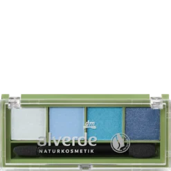 Alverde Eyeshadow Palette Quattro Aquatic Blue 91 - Front