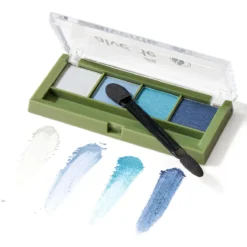 Alverde Eyeshadow Palette Quattro Aquatic Blue 91 - Detail