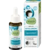 alverde Hyaluronic Acid Serum 30 ml front packaging, NATRUE-certified facial hydration serum