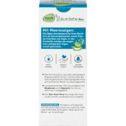alverde Hydro Face Cream Gel back packaging and details